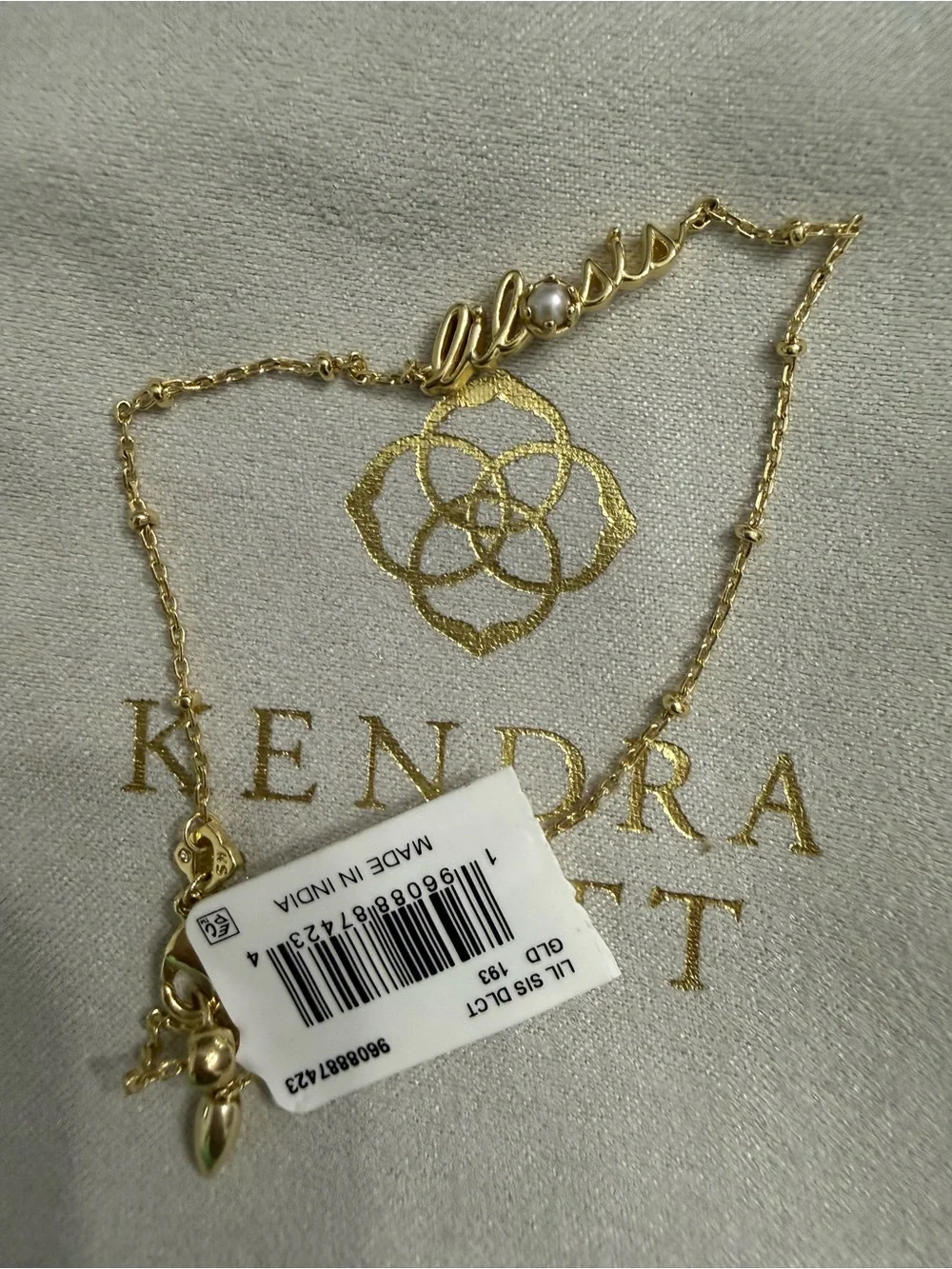 Kendra Scott Lil Sis Delicate Chain Bracelet in 14K yellow gold plating